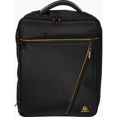 Exacompta Exactive Backpack - Cowhide Leather, Black Exacompta Exactive Backpack - Cowhide Leather, Black