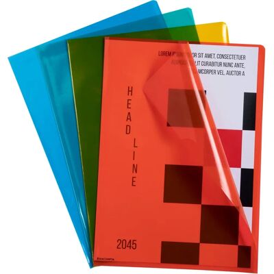 Exacompta Färgglada A4 Mappar - 10 Pack Exacompta Färgglada A4 Mappar - 10 Pack