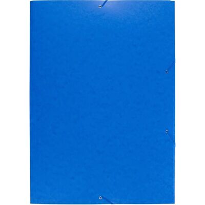 Cartella A2 Blu Exacompta - 3 alette, 600gsm, Chiusura elastica Cartella A2 Blu Exacompta - 3 alette, 600gsm, Chiusura elastica