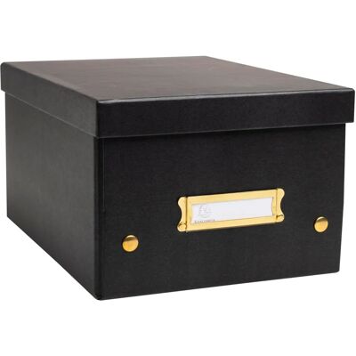 Boîte de rangement NeoDeco A5+ Noir Exacompta - Publicité Boîte de rangement NeoDeco A5+ Noir Exacompta - Publicité