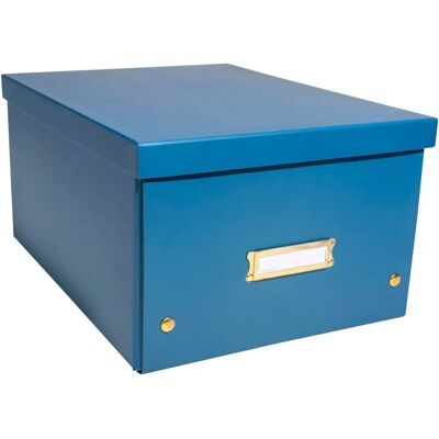 Scatola di Stoccaggio Neo Deco Blu Exacompta - Confezione da 5 Scatola di Stoccaggio Neo Deco Blu Exacompta - Confezione da 5