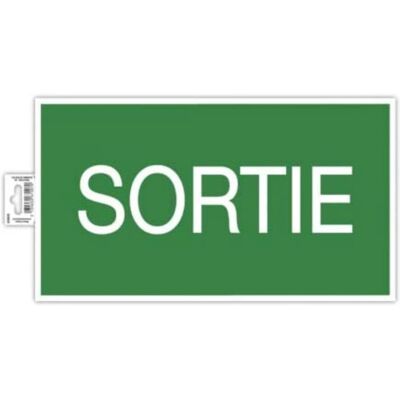 Exacompta Grünes PVC-Schild - Notausgang - Sicherheitshinweis Exacompta Grünes PVC-Schild - Notausgang - Sicherheitshinweis