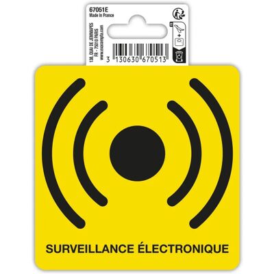 Panneau de Sécurité Exacompta 10x10 cm - Surveillance Panneau de Sécurité Exacompta 10x10 cm - Surveillance