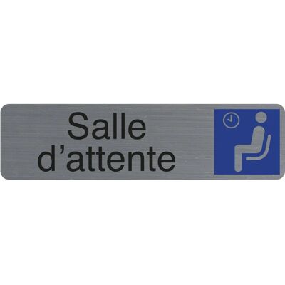 Targa segnaletica adesiva Exacompta Grigio / Blu - 16,5x4,4cm - Targa segnaletica Targa segnaletica adesiva Exacompta Grigio / Blu - 16,5x4,4cm - Targa segnaletica