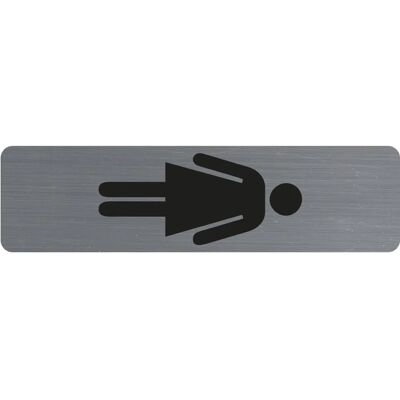 Exacompta Modèle 67168E Plaque Auto-adhésive Aluminium - Gris - Publicité Exacompta Modèle 67168E Plaque Auto-adhésive Aluminium - Gris - Publicité
