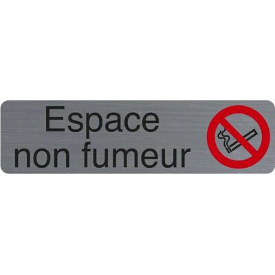 Targa segnaletica Exacompta - 16,5x4,4 cm - Interno Non Fumatori - Grigio/Rosso Targa segnaletica Exacompta - 16,5x4,4 cm - Interno Non Fumatori - Grigio/Rosso