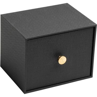 Caja de almacenamiento negra Exacompta - 1 cajón - 177x140x134mm Caja de almacenamiento negra Exacompta - 1 cajón - 177x140x134mm