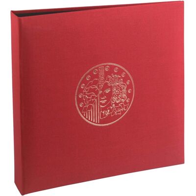 Exacompta Coin Album - Euro Coin Design - 24.5x25cm - Bordeaux Exacompta Coin Album - Euro Coin Design - 24.5x25cm - Bordeaux
