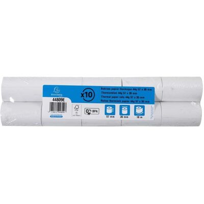 EXACOMPTA Rouleaux de papier thermique 57mm x 18m - Lot de 10 - Publicité EXACOMPTA Rouleaux de papier thermique 57mm x 18m - Lot de 10 - Publicité