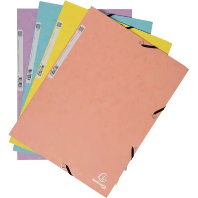 Exacompta 55560E Mapp - A4, 3 klaffar, 400g/m², 250 ark Exacompta 55560E Mapp - A4, 3 klaffar, 400g/m², 250 ark