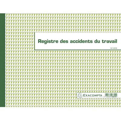 EXACOMPTA 6619E Registre d'accidents du travail - 20 pages - Publicité EXACOMPTA 6619E Registre d'accidents du travail - 20 pages - Publicité