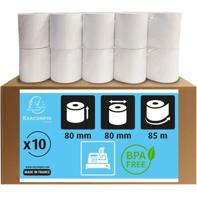 Exacompta 43809E Termoruller - 80mm x 85m - 10 Ruller Exacompta 43809E Termoruller - 80mm x 85m - 10 Ruller