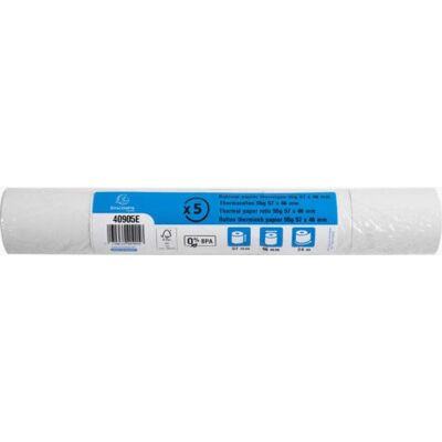 Exacompta 40905E thermisch papier - Zwart - 24m - 5 rollen Exacompta 40905E thermisch papier - Zwart - 24m - 5 rollen
