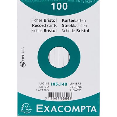 Exacompta Weiß 105x148mm Akten - 20 Farbige Blätter - Aktenordner Exacompta Weiß 105x148mm Akten - 20 Farbige Blätter - Aktenordner