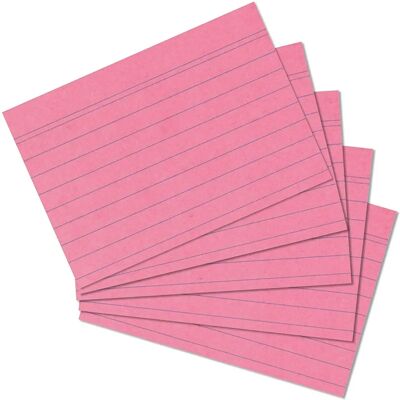 Feuilles Bristol Rose Exacompta - 74x105mm - 100 pcs - Publicité Feuilles Bristol Rose Exacompta - 74x105mm - 100 pcs - Publicité