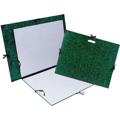 Dossier de dessin Exacompta - Bandes en tissu - Modèle Annonay - Vert Dossier de dessin Exacompta - Bandes en tissu - Modèle Annonay - Vert