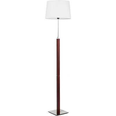 Lampadaire Aluminor Quatro Up - Hauteur réglable, chrome & bois - Publicité Lampadaire Aluminor Quatro Up - Hauteur réglable, chrome & bois - Publicité