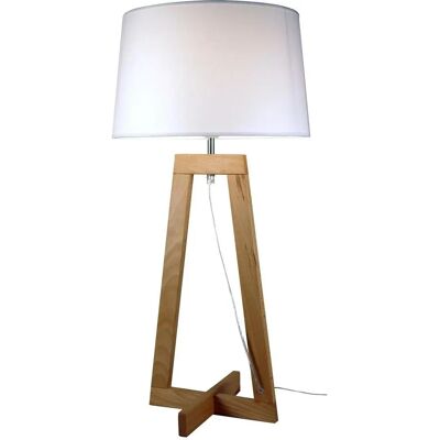 Aluminor Sacha - Lampe de table en bois, 68,5cm, Beige - Publicité Aluminor Sacha - Lampe de table en bois, 68,5cm, Beige - Publicité