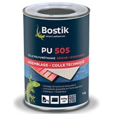 Pegamento de Poliuretano PU 505 Bostik - 1kg - Versátil para unión estructural Pegamento de Poliuretano PU 505 Bostik - 1kg - Versátil para unión estructural