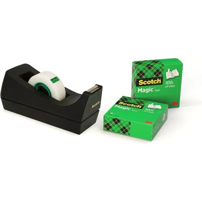 Scotch C38 Preto Pesado Recarregável Dispensador de Fita - Tape Dispenser Scotch C38 Preto Pesado Recarregável Dispensador de Fita - Tape Dispenser