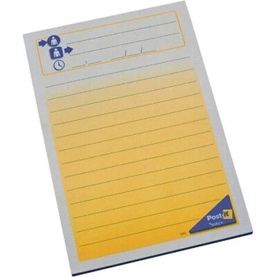 Papier-notes Post-it 3M - Autocollant, Bleu, Grand Rectangle - Papier à notes Papier-notes Post-it 3M - Autocollant, Bleu, Grand Rectangle - Papier à notes