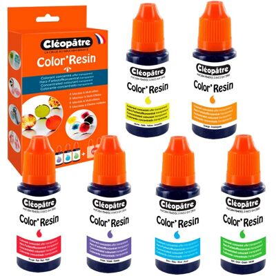 Cléopâtre COLOR'RESIN Komplett-Set, 6 Farben Cléopâtre COLOR'RESIN Komplett-Set, 6 Farben