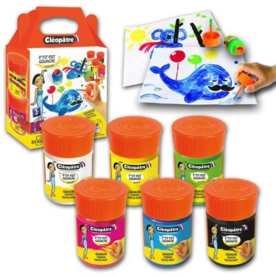 Cleopatre Modell Gouache mit integriertem Pinsel - 6er Set Cleopatre Modell Gouache mit integriertem Pinsel - 6er Set