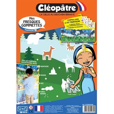 Cleopatra ATEMONTAGNE Autocollants pour enfants - Atelier kit de montagne - Publicité Cleopatra ATEMONTAGNE Autocollants pour enfants - Atelier kit de montagne - Publicité