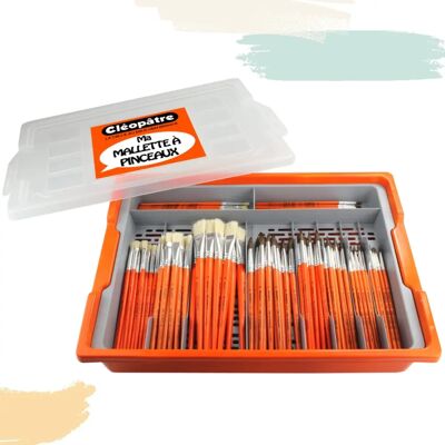 CLEOPATRE - My brush case - Naranja - 101 piezas - brush case CLEOPATRE - My brush case - Naranja - 101 piezas - brush case