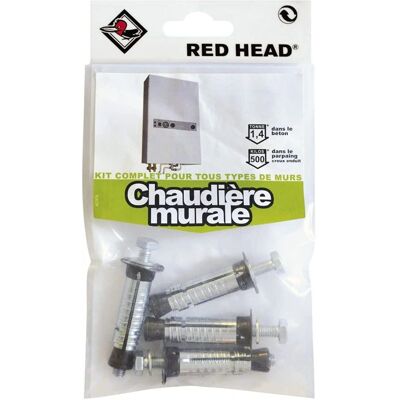 Kit d'expansion pour chaudière murale RED HEAD - Kit de sécurité mural - Publicité Kit d'expansion pour chaudière murale RED HEAD - Kit de sécurité mural - Publicité