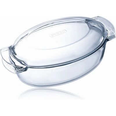 Model Pyrex - Farfurie de dining din sticlă termorezistentă rectangulară Model Pyrex - Farfurie de dining din sticlă termorezistentă rectangulară