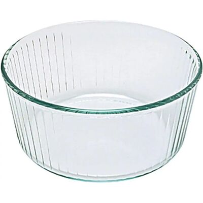 Vas pentru Sufleu Pyrex 21cm din Sticlă de Borosilicat Vas pentru Sufleu Pyrex 21cm din Sticlă de Borosilicat