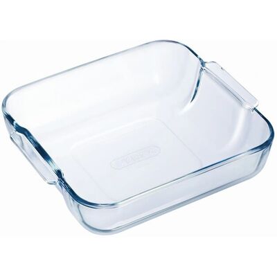 Pyrex Klassischer quadratischer Bräter - 21cm, Transparent, Ofenfest Pyrex Klassischer quadratischer Bräter - 21cm, Transparent, Ofenfest