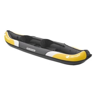 Kayak gonflable Sevylor 2000016741 - 2 Personnes - Gris, Blanc, Jaune - Publicité Kayak gonflable Sevylor 2000016741 - 2 Personnes - Gris, Blanc, Jaune - Publicité
