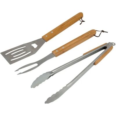 Campingaz 2000030869 Set di Utensili in Acciaio Inox e Bambù - Accessori BBQ Campingaz 2000030869 Set di Utensili in Acciaio Inox e Bambù - Accessori BBQ