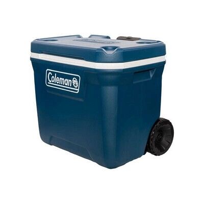 Cooler Coleman 50QT Xtreme™ com rodas - 47 L, Azul, Durável Cooler Coleman 50QT Xtreme™ com rodas - 47 L, Azul, Durável