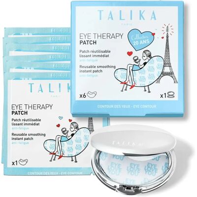 Talika Øye Terapipatch - Gjenbrukbar, Reduserer Rynker & Hevelse - 6 Par + Beholder Talika Øye Terapipatch - Gjenbrukbar, Reduserer Rynker & Hevelse - 6 Par + Beholder