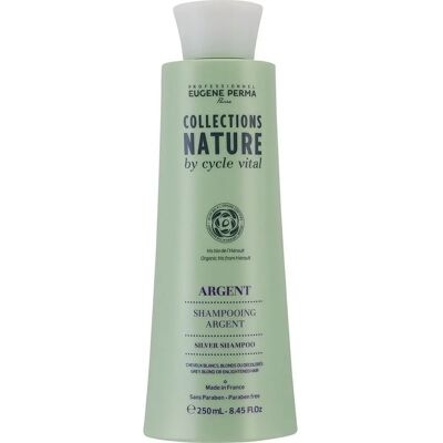 Shampoo Argent Eugene Perma - Soins pour cheveux gris/blonds - Publicité Shampoo Argent Eugene Perma - Soins pour cheveux gris/blonds - Publicité