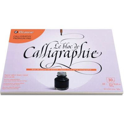 Brause Kalligrafieblock 96438B Vélin Papier - Calligraphy Paper Block Brause Kalligrafieblock 96438B Vélin Papier - Calligraphy Paper Block