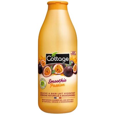 Gel douche et bain au smoothie de passion Cottage - Publicité Gel douche et bain au smoothie de passion Cottage - Publicité