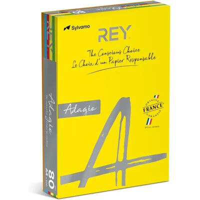 Rey Adagio Bunt Kopierpapier - A4 80g 500 Blatt Rey Adagio Bunt Kopierpapier - A4 80g 500 Blatt