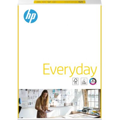 Papier d'imprimante HP Everyday 500 - Blanc A4 - Publicité Papier d'imprimante HP Everyday 500 - Blanc A4 - Publicité