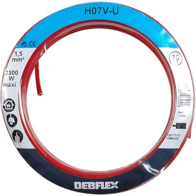 Cavo Rigido in Rame Rosso 1,5mm² - Cavo Elettrico Cavo Rigido in Rame Rosso 1,5mm² - Cavo Elettrico