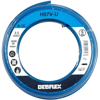DEBFLEX H07V-U 2,5mm² Starrer Kabel - 5m DEBFLEX H07V-U 2,5mm² Starrer Kabel - 5m