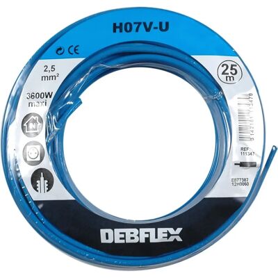 DEBFLEX Kupferkabel 2,5mm² Blau - 25m - Elektrokabel DEBFLEX Kupferkabel 2,5mm² Blau - 25m - Elektrokabel