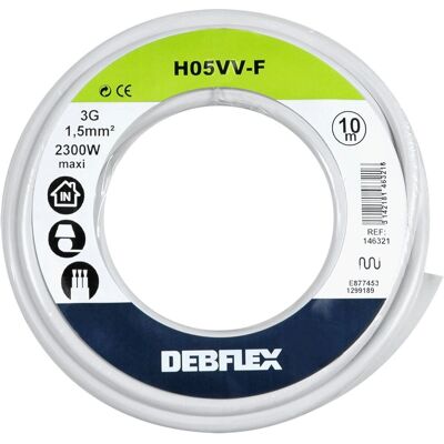 Câble Blanc 3G 1,5mm² Flexible - Câble Câble Blanc 3G 1,5mm² Flexible - Câble