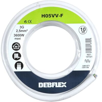 DEBFLEX Weißes 3G 2,5 Kabel - Kabel DEBFLEX Weißes 3G 2,5 Kabel - Kabel
