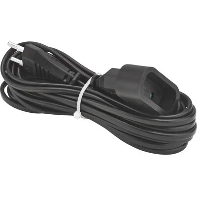 DEBFLEX 324262 Verlengsnoer - 5m, 6A, Zwart DEBFLEX 324262 Verlengsnoer - 5m, 6A, Zwart