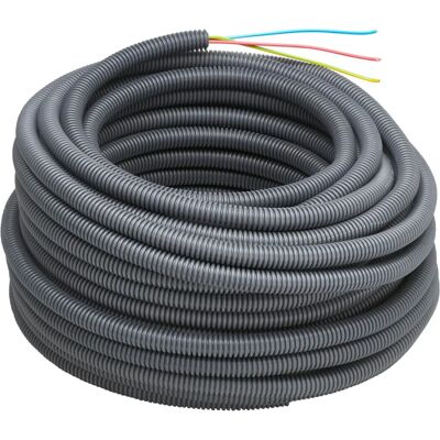 Gaine ICTA Précâblée Debflex 3x1.5mm² - 25m - Gris Gaine ICTA Précâblée Debflex 3x1.5mm² - 25m - Gris