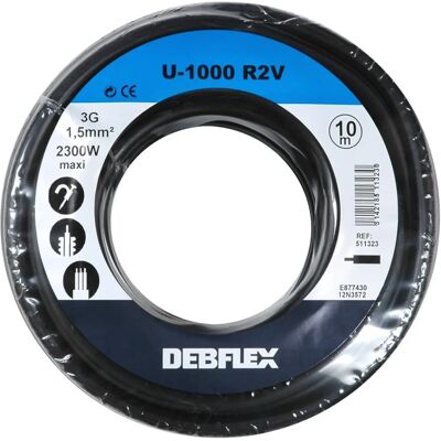 Enrouleur de câble rigide Debflex 10m U1000 R2V 3G1 - Publicité Enrouleur de câble rigide Debflex 10m U1000 R2V 3G1 - Publicité